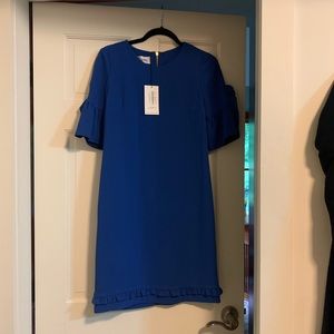 Sara Campbell sz 0 blue shift cocktail dress NWT